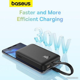 Портативное зарядное устройство Baseus P1002210B113-00 Magnetic Mini Wireless Fast Charge Type-C Edition 10000mAh 30W Cluster Black (PPCXM10T)