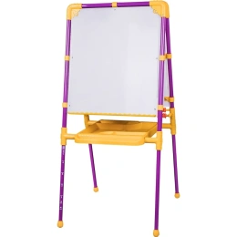 Растущий мольберт для мела/магнитно-маркерный BRAUBERG NIKA KIDS, сиреневый 53x46 см 238050