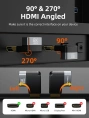 Угловой адаптер CABLETIME CP43G (CT-HMF8K-AGL) HDMI 8K HDMI 2.1 «папа-мама» — идеальное решение для ограниченного пространства