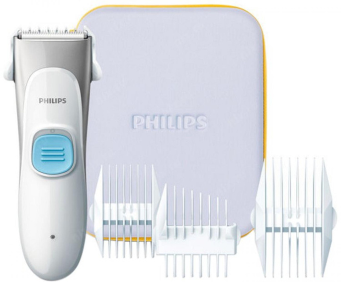 Машинка для стрижки Philips HC1091/15 белый/серый насадок в компл:4шт