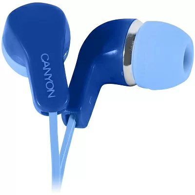 Наушники с микрофоном CANYON CNS-CEPM02BL Blue (шнур 1.2м)