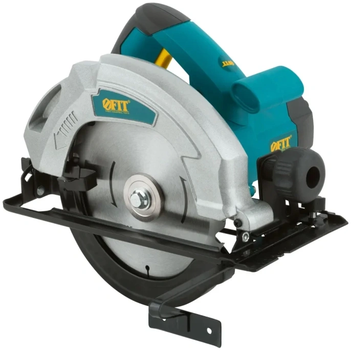 Дисковая пила FIT 1300 Вт, 4500 об/мин, 185/20 мм, железная опора, резкий наклон, блок шпинделя, коробка 80404