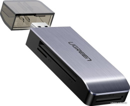 Кардридер мультифункциональный UGREEN CM180 50541 USB-A 3.0 to TF/SD/CF/MS Multifunction Card Reader Multi-Read. Цвет: серый космос
