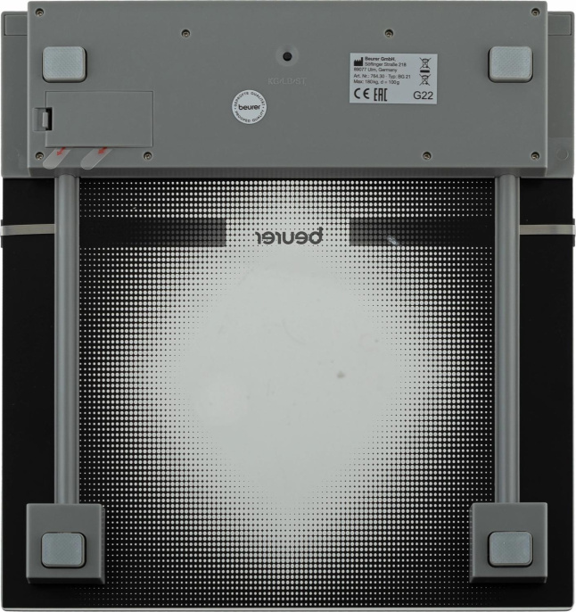Напольные весы BEURER BG21, до 180кг, цвет: черный [764.30]