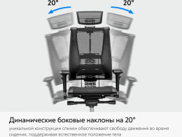 Кресло руководителя МЕТТА Yoga 4DF B2-12D - GoyaLE, велюр, до 150кг, синхромеханизм, регулируемые 5D подлокотники,  темно-серый