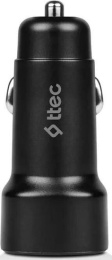 Автомобильное зарядное устройство USB-C TTEC 2CKP01S SmartCharger PD 30W Car Fast Charger. Цвет: черный