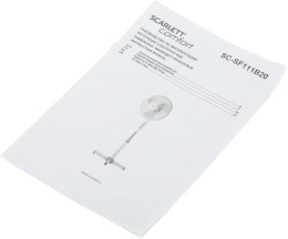 Вентилятор напольный Scarlett SC-SF111B20,  белый и серый