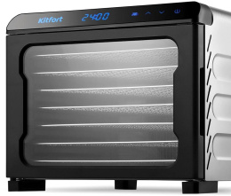 Сушилка для овощей и фруктов KitFort КТ-4931,  нержавеющая сталь/черный,  21шт