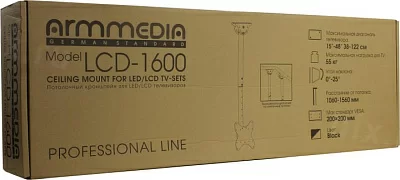 ArmMedia LCD-1600 Black кронштейн потолочный для телевизора (VESA200 15-48" 55кг)