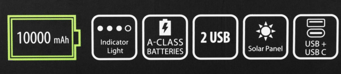 Мобильный аккумулятор Cactus CS-PBFSPT-10000 10000mAh 2.1A 2xUSB-A черный