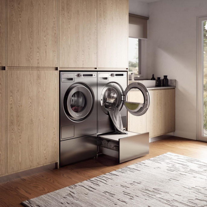 Встраиваемые принадлежности ASKO/ Арт. 576737 ; Напольный ящик с выдвижной полкой, цвет: нерж. сталь