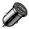 Автомобильное зарядное Baseus CCALLP-01 Grain Pro Car Charger 2 USB 4.8A Black 4.8 А, 2хUSB, 12-24 В, без кабеля в комплекте