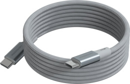 Беспроводное зарядное устройство Magssory Coin Серебристый (WCH015) (15Вт, Quick Charger, Power delivery, с магниным кабелем, совместимо с Magsafe)