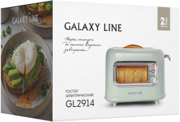 Тостер GALAXY LINE GL 2914,  мятный [гл2914л]