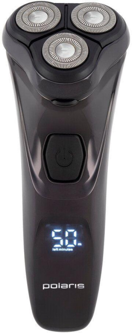 Бритва роторная Polaris PRO 5 blades PMR 0415R 4D реж.эл.:3 питан.:аккум. черный