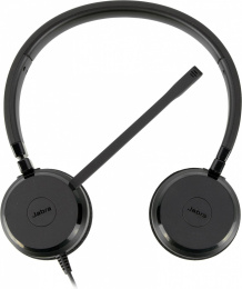 Гарнитура Jabra Evolve 20 MS Stereo,  для контактных центров, накладные,  проводные, черный [4999-823-109]
