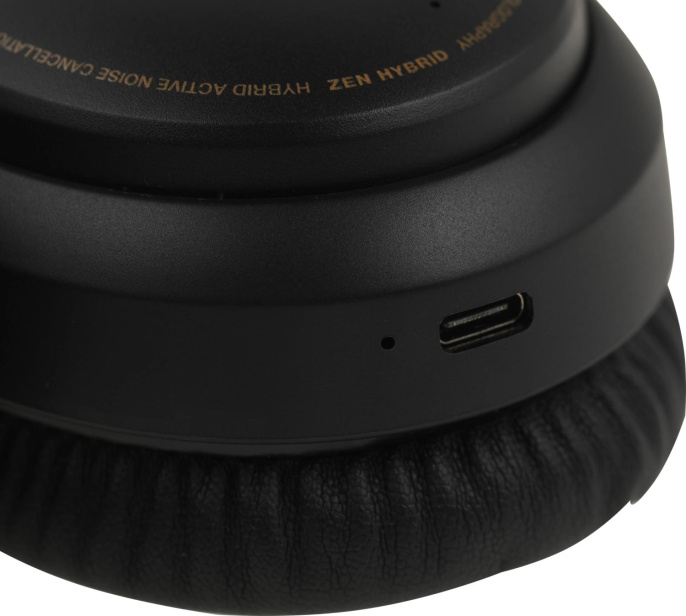 Наушники Creative Zen Hybrid, 3.5 мм/Bluetooth, мониторные, черный [51ef1010aa001]