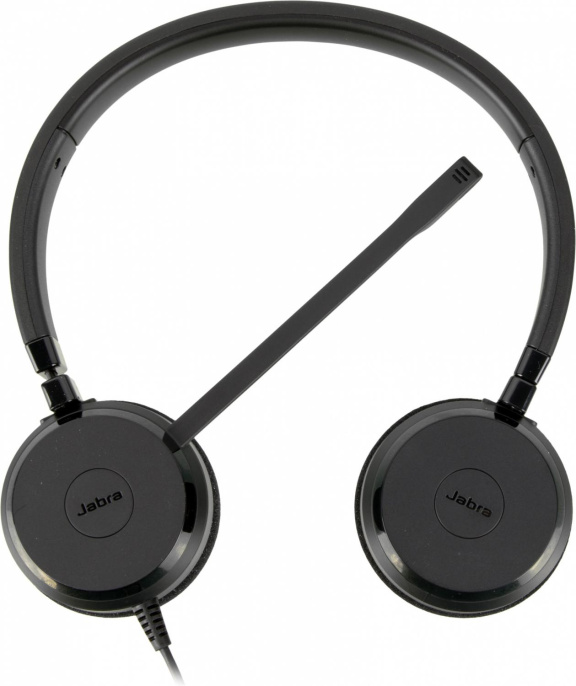 Гарнитура Jabra Evolve 20 MS Stereo,  для контактных центров, накладные,  проводные, черный [4999-823-109]