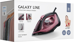 Утюг GALAXY LINE GL 6132, 2800Вт, розовый/черный [7060161320]