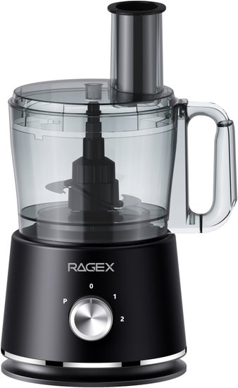 Кухонный комбайн 11 в 1 RAGEX R128, 2.5л, 1200Вт, цвет: 201 темно-серый R128-201