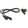 Telecom Кабель питания TP021-IEC320-C13/SHM-1.8-BK компьютер - розетка 220V 1.8м Европейский стандарт [6926123461327]