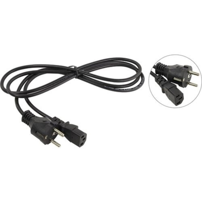 Telecom Кабель питания TP021-IEC320-C13/SHM-1.8-BK компьютер - розетка 220V 1.8м Европейский стандарт [6926123461327]