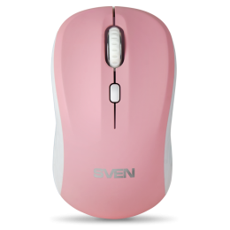Беспроводная мышь SVEN RX-230W розовая 2,4 GHz, 3+1кл., 800-1600DPI, Soft Touch, блистер SV-017842