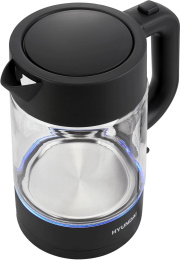 Чайник электрический Hyundai HYK-G7707 1.7л. 2200Вт графит корпус: стекло