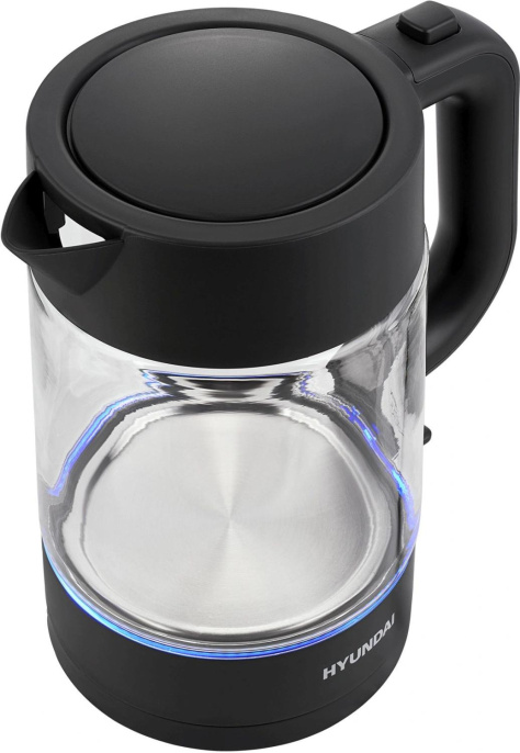 Чайник электрический Hyundai HYK-G7707 1.7л. 2200Вт графит корпус: стекло