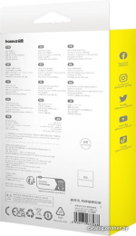 Кабель Baseus P10355800111-00 Unbreakable Series Fast Charging Data Cable Type-C to Type-C 100W 1m Cluster Black быстрая зарядка, передача данных