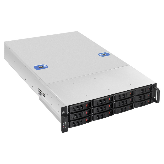 Серверная платформа ExeGate Pro 2U660-HS12 <RM 19", высота 2U, глубина 660, Redundant БП 2x550W, 12xHotSwap> EX294275RUS