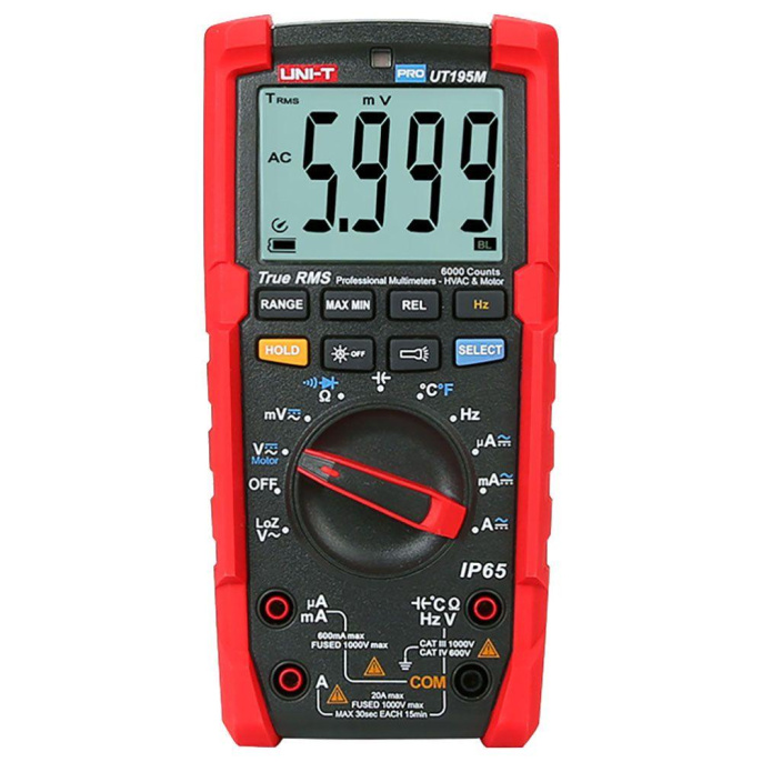 Мультиметр цифровой UNI-T UT195M, автоматический/ручной