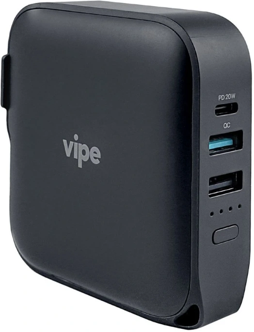 NONAME Зарядное устройство с функцией внешнего аккум, vipe 10000mAh, PD20W, 15W, черный VPTRCHPBBLK MF-PP