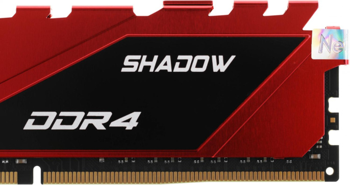 Оперативная память NETAC Shadow NTSDD4P36SP-08R DDR4 - 1x 8ГБ 3600МГц, DIMM, Red, Ret