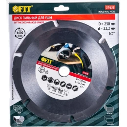 Диск пильный 230 мм; 22.2 мм по дереву FIT мм 37638
