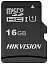 Флеш карта microSDHC 16GB Hikvision HS-TF-C1(STD)/16G/Adapter + adapter