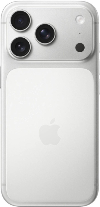 Смартфон Apple A3523 iPhone 17 Pro 256Gb 12Gb серебристый моноблок 3G 4G 1Sim 6.3" 1206x2622 iOS 26 48Mpix 802.11 a/b/g/n/ac/ax/be NFC GPS Protect MG8G4X/A
