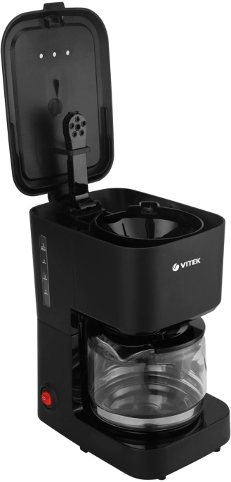 Кофеварка Vitek VT-8386,  капельная,  черный