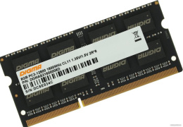 Оперативная память Digma 8ГБ DDR3 SODIMM 1600 МГц DGMAS31600008D 8 ГБ, 1 модуль DDR3 SO-DIMM, частота 1600 МГц, CL 11T, тайминги 11-11-11-28, напряжение 1.35 В