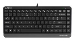 Клавиатура A4Tech FK11 черный USB slim (FK11 USB (GREY)) кабель 1.5м