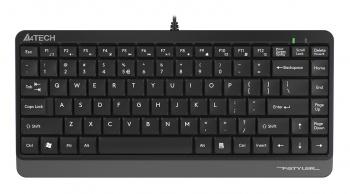 Клавиатура A4Tech FK11 черный USB slim (FK11 USB (GREY)) кабель 1.5м
