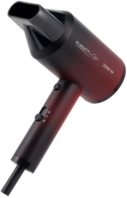 Фен Scarlett SC-HD70I38, 2000Вт, бордовый