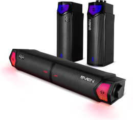 Саундбар Bluetooth Sven SB-G1450 мини,  2.0,  черный [sv-022488]