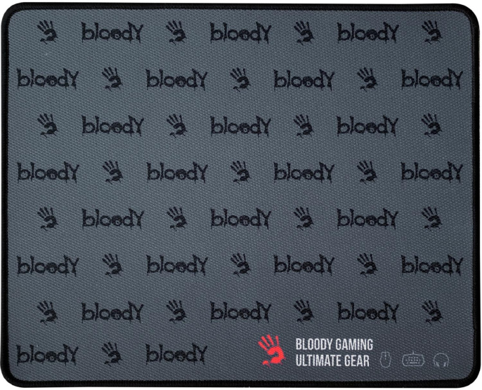 Коврик для мыши A4TECH Bloody BP-30M (M) черный, ткань, 350х280х3мм