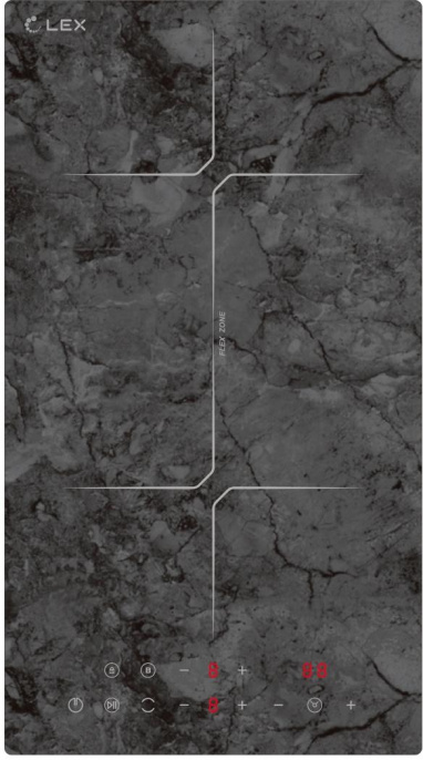 Индукционная варочная панель LEX EVI 320 F DS, независимая, серый