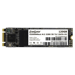 Накопитель SSD M.2 2280 SATA 120GB ExeGate Next A2000TS120 SATA-III, 22x80mm, 3D TLC EX280467RUS