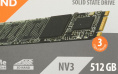 SSD накопитель SunWind NV3 SWSSD512GN3T 512ГБ, M.2 2280, PCIe 3.0 x4,  NVMe,  M.2,  rtl