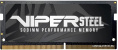 Оперативная память Patriot Viper Steel 8ГБ DDR4 SODIMM 3200 МГц PVS48G320C8S 8 ГБ, 1 модуль DDR4 SO-DIMM, частота 3200 МГц, CL 22T, тайминги 22-22-22-52, напряжение 1.35 В