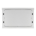 Шкаф телекоммуникационный 19" настенный 6U ExeGate EC-WM-6U.450.G.GREY (19”, 6U, 600x450x370mm (ШхГхВ), передняя дверь закаленное стекло, съемные боковые панели, пыле- и влагозащита IP23, светло-серый RAL 7035) EX298599RUS