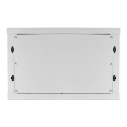 Шкаф телекоммуникационный 19" настенный 6U ExeGate EC-WM-6U.450.G.GREY (19”, 6U, 600x450x370mm (ШхГхВ), передняя дверь закаленное стекло, съемные боковые панели, пыле- и влагозащита IP23, светло-серый RAL 7035) EX298599RUS